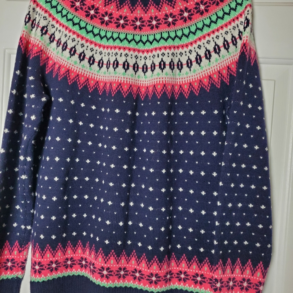 Talbots Fairisle Style Cardigan Size Medium - Picture 5 of 5